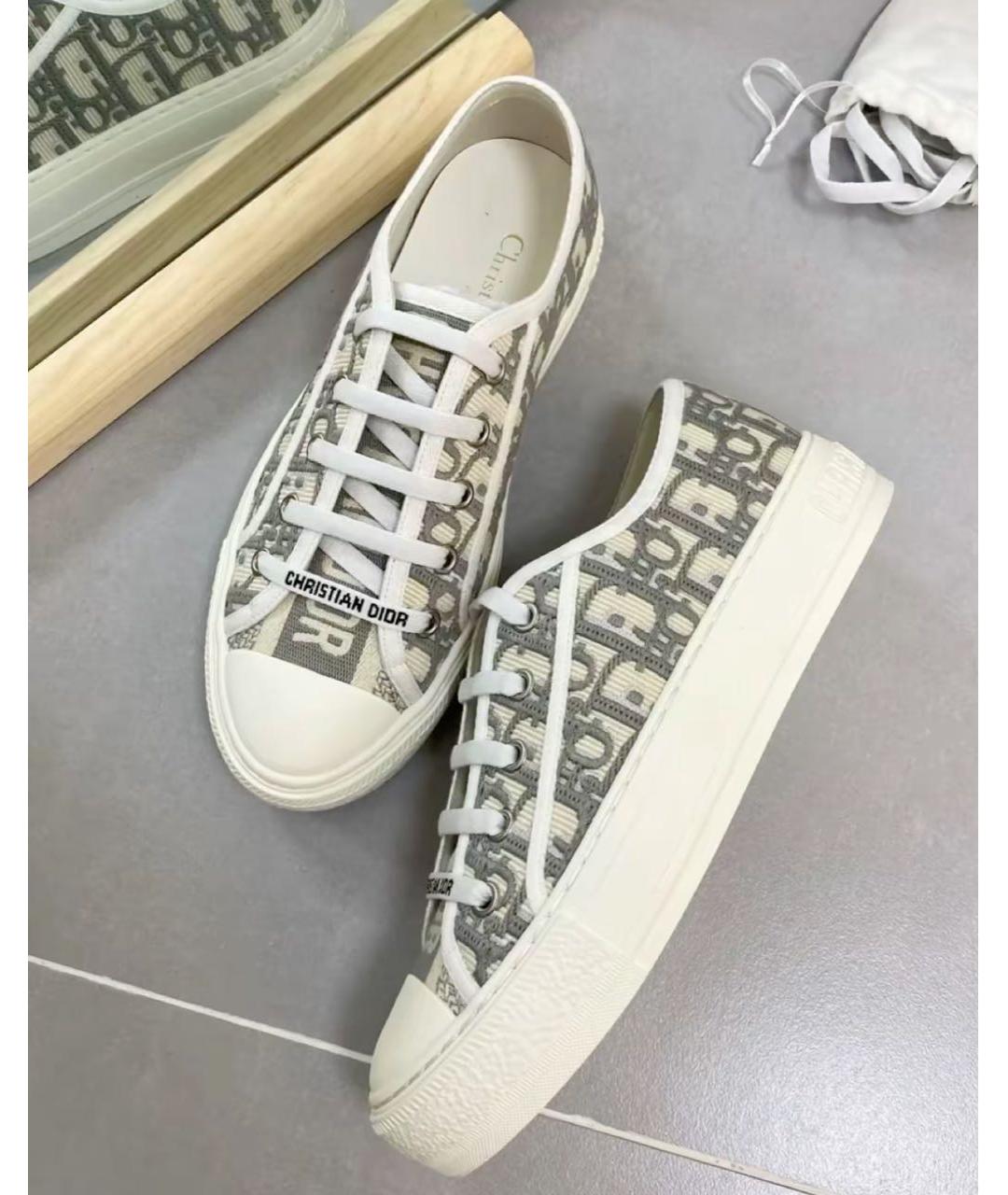 CHRISTIAN DIOR Серые кеды, фото 4