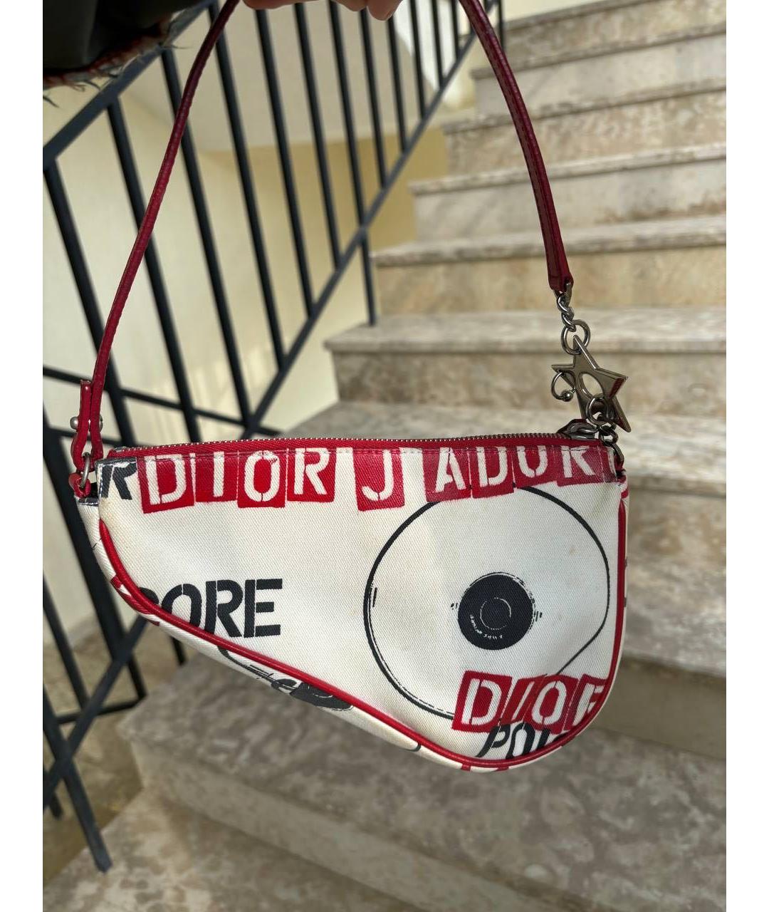 CHRISTIAN DIOR Мульти тканевая сумка с короткими ручками, фото 4