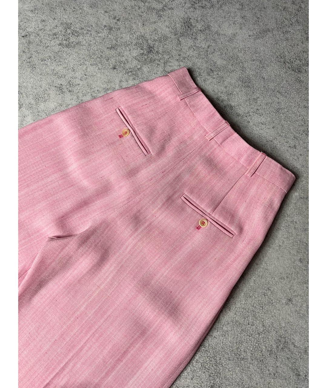 JACQUEMUS Розовый шелковый костюм с брюками, фото 7