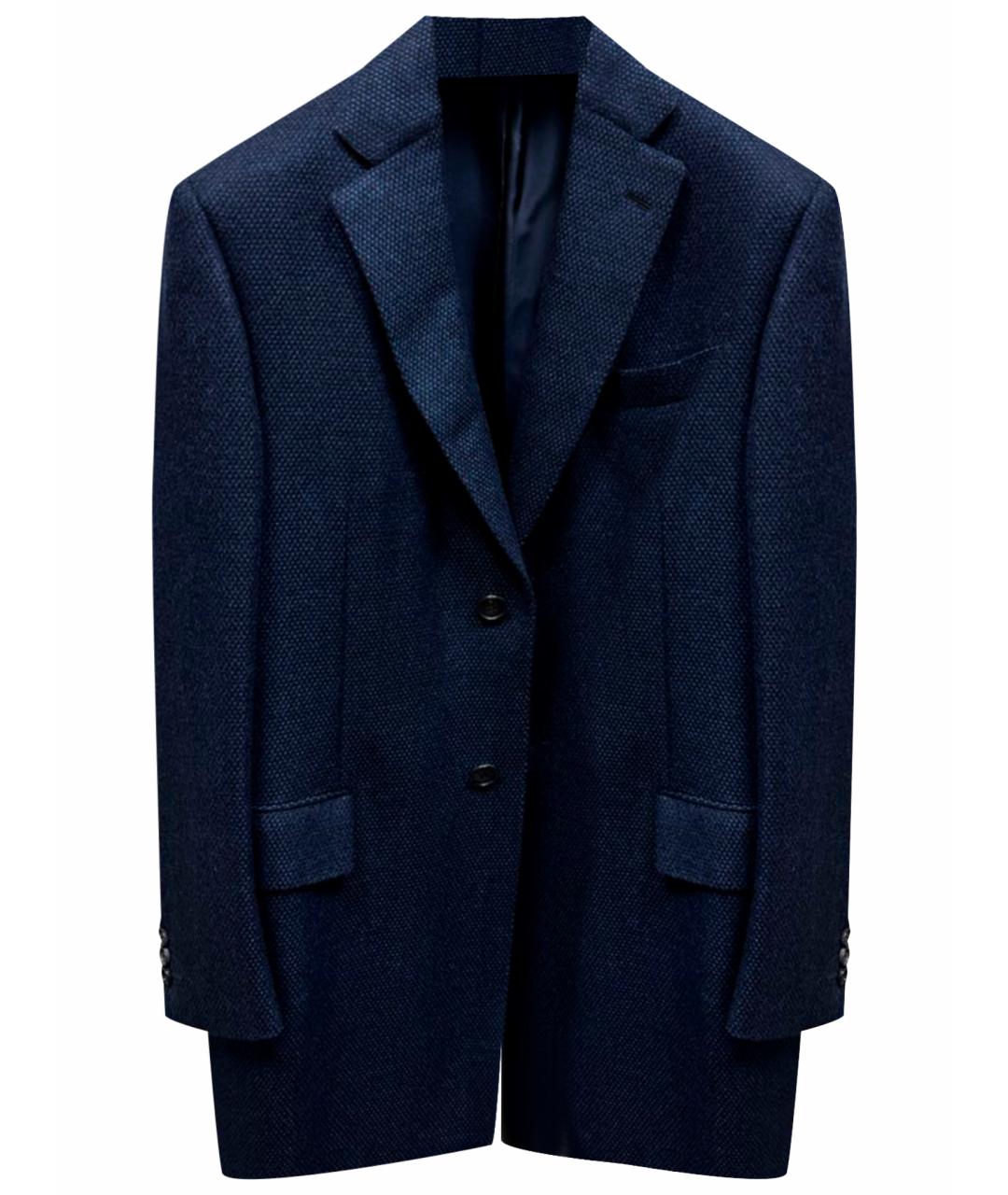BRIONI Темно-синее кашемировое пальто, фото 1