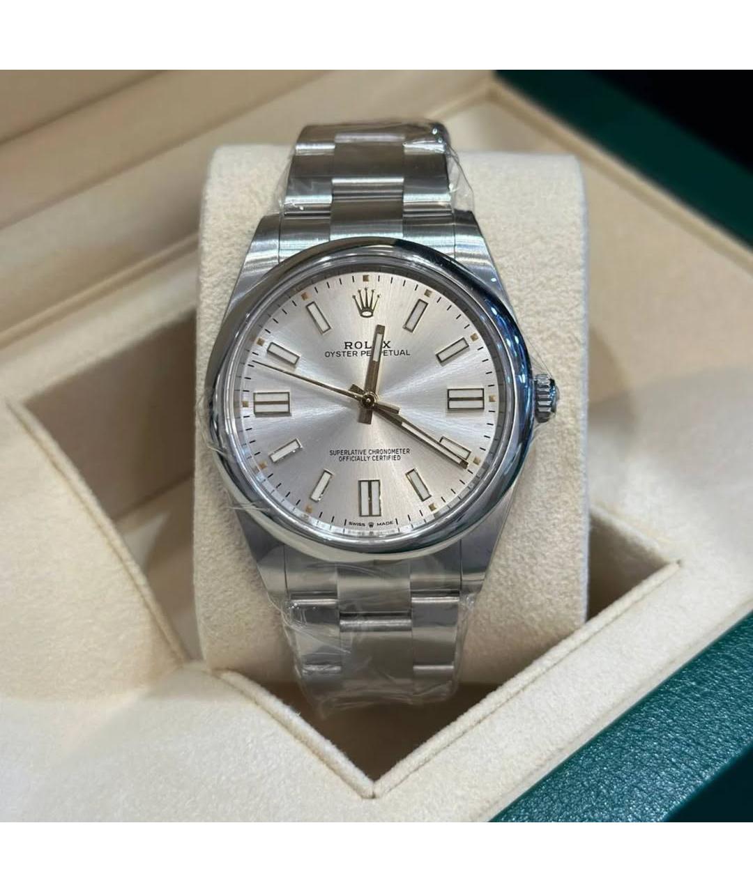 ROLEX Серебряные часы, фото 2