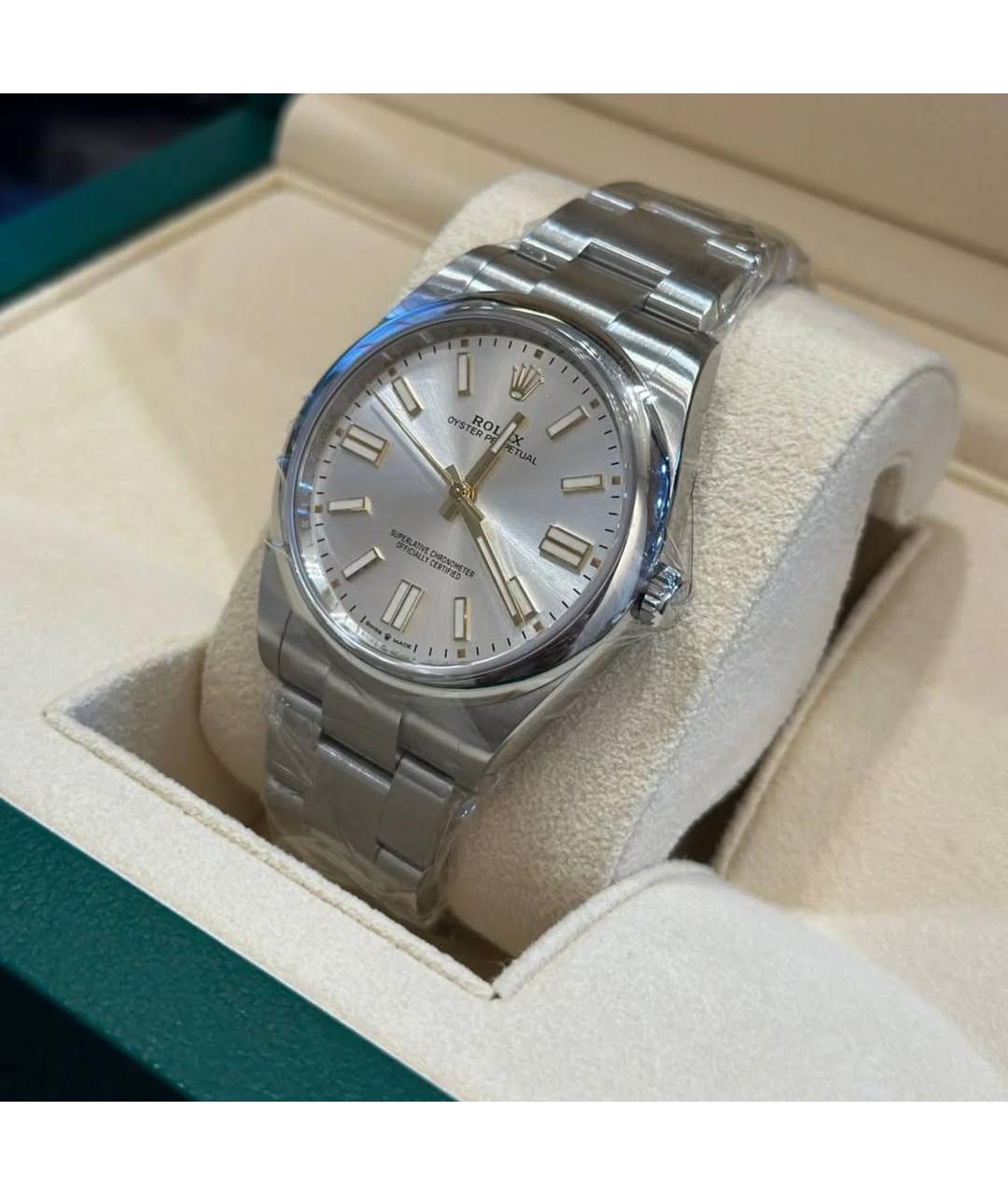 ROLEX Серебряные часы, фото 3