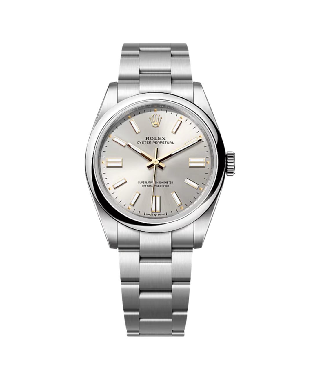 ROLEX Серебряные часы, фото 1