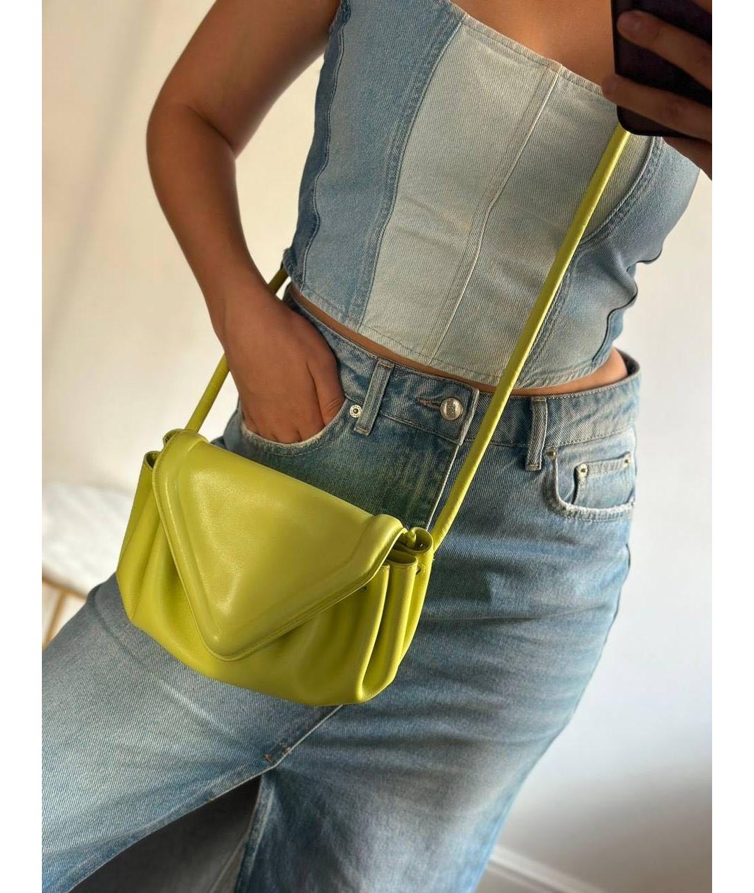 BOTTEGA VENETA Кожаная сумка с короткими ручками, фото 3