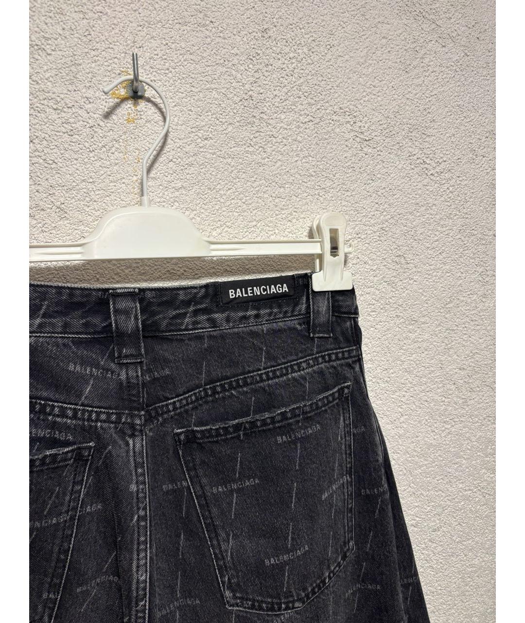BALENCIAGA Черные хлопковые шорты, фото 4