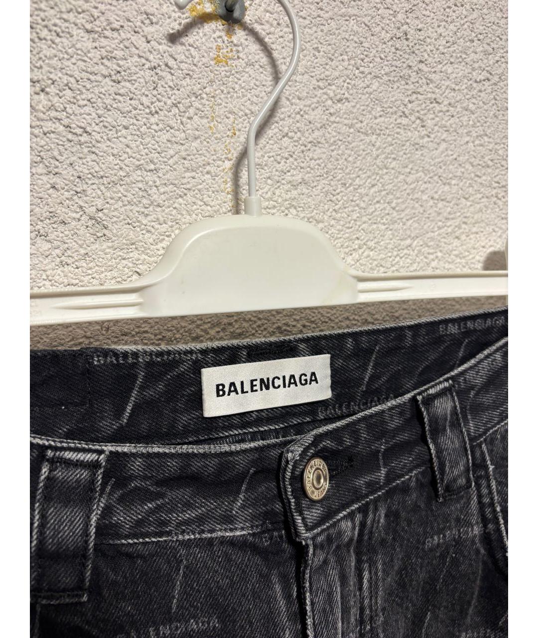 BALENCIAGA Черные хлопковые шорты, фото 5