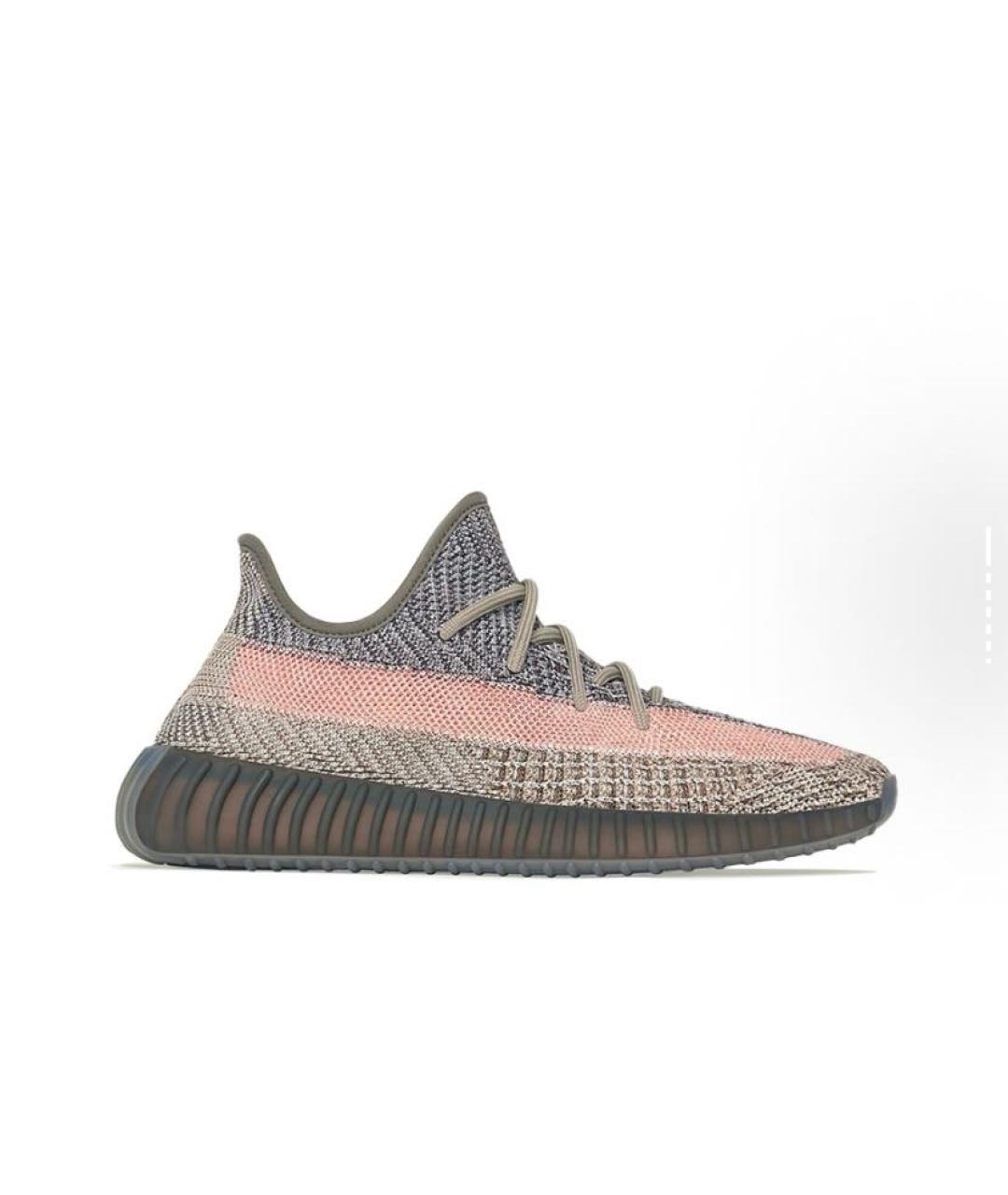 ADIDAS YEEZY Серые текстильные низкие кроссовки / кеды, фото 6