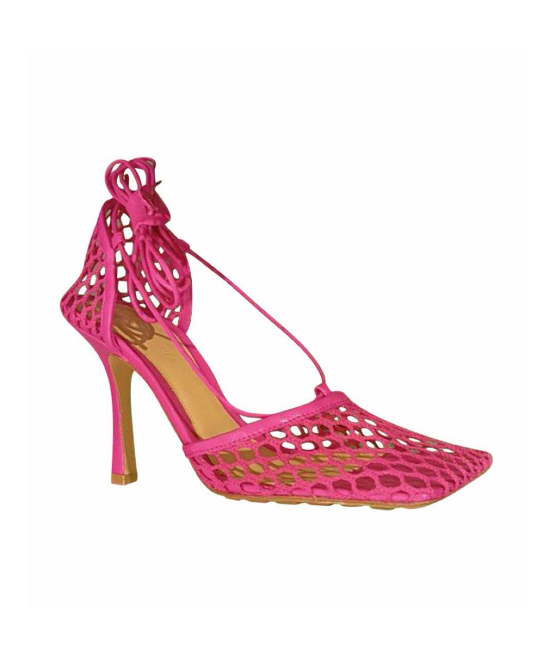 BOTTEGA VENETA Розовые босоножки, фото 1