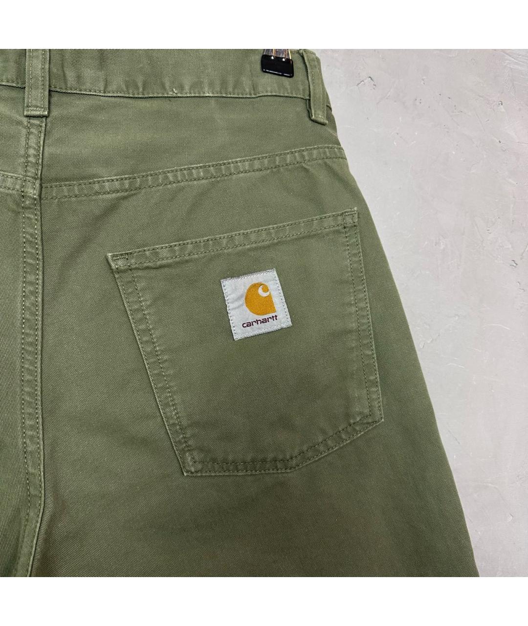 CARHARTT WIP Хаки хлопковые шорты, фото 4