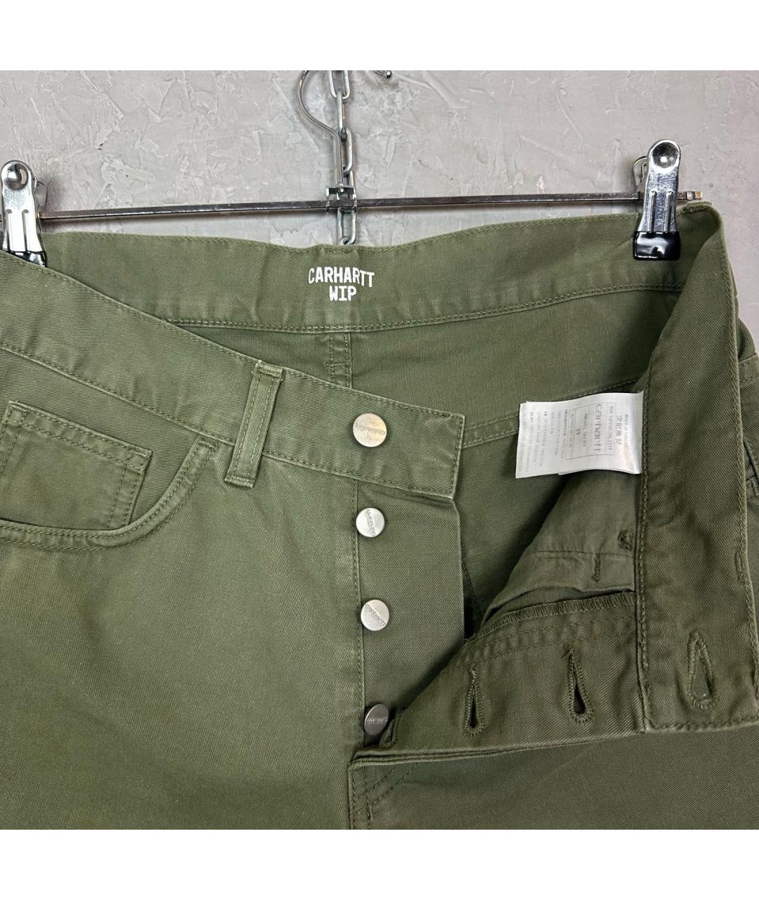 CARHARTT WIP Хаки хлопковые шорты, фото 5