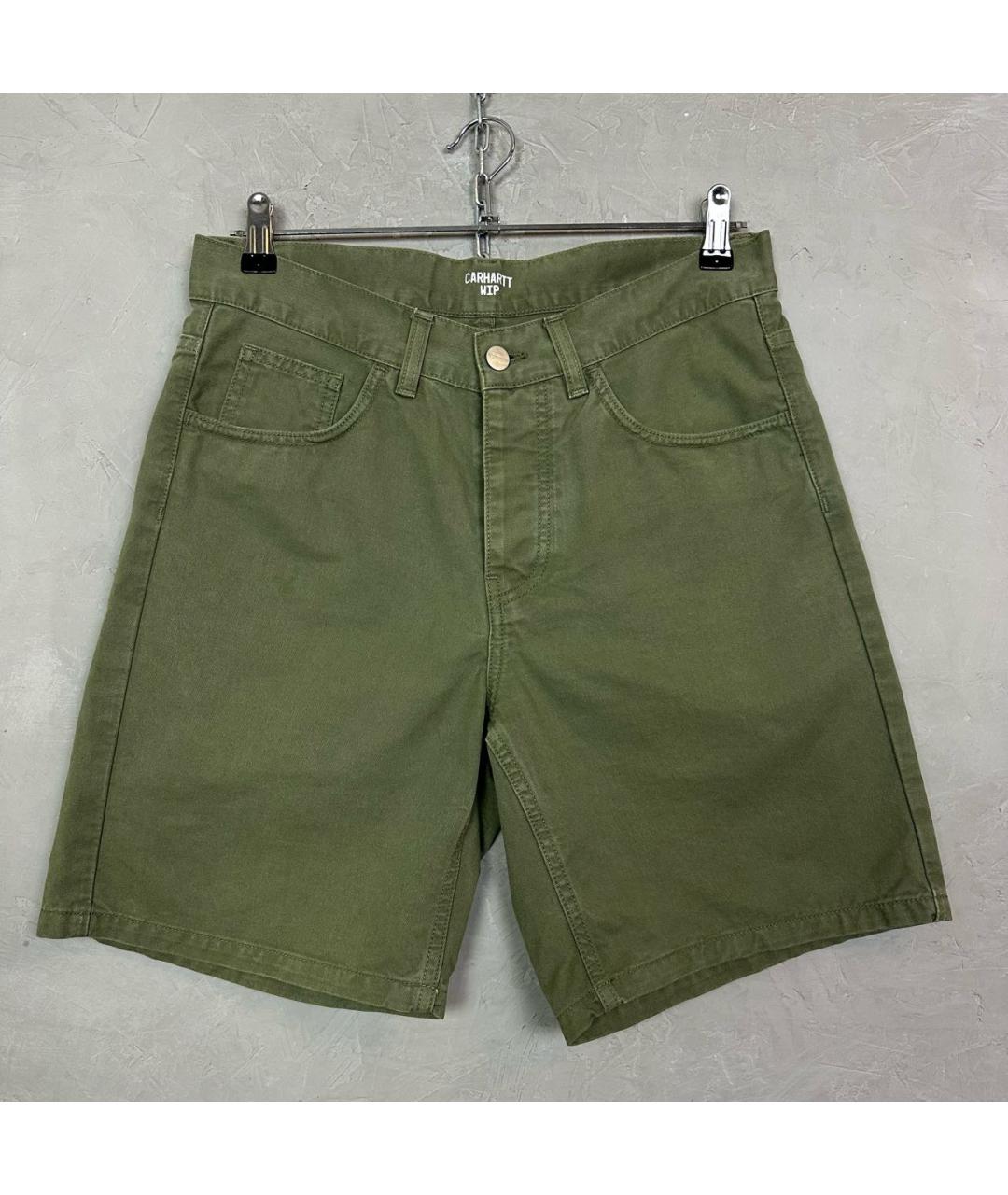CARHARTT WIP Хаки хлопковые шорты, фото 8