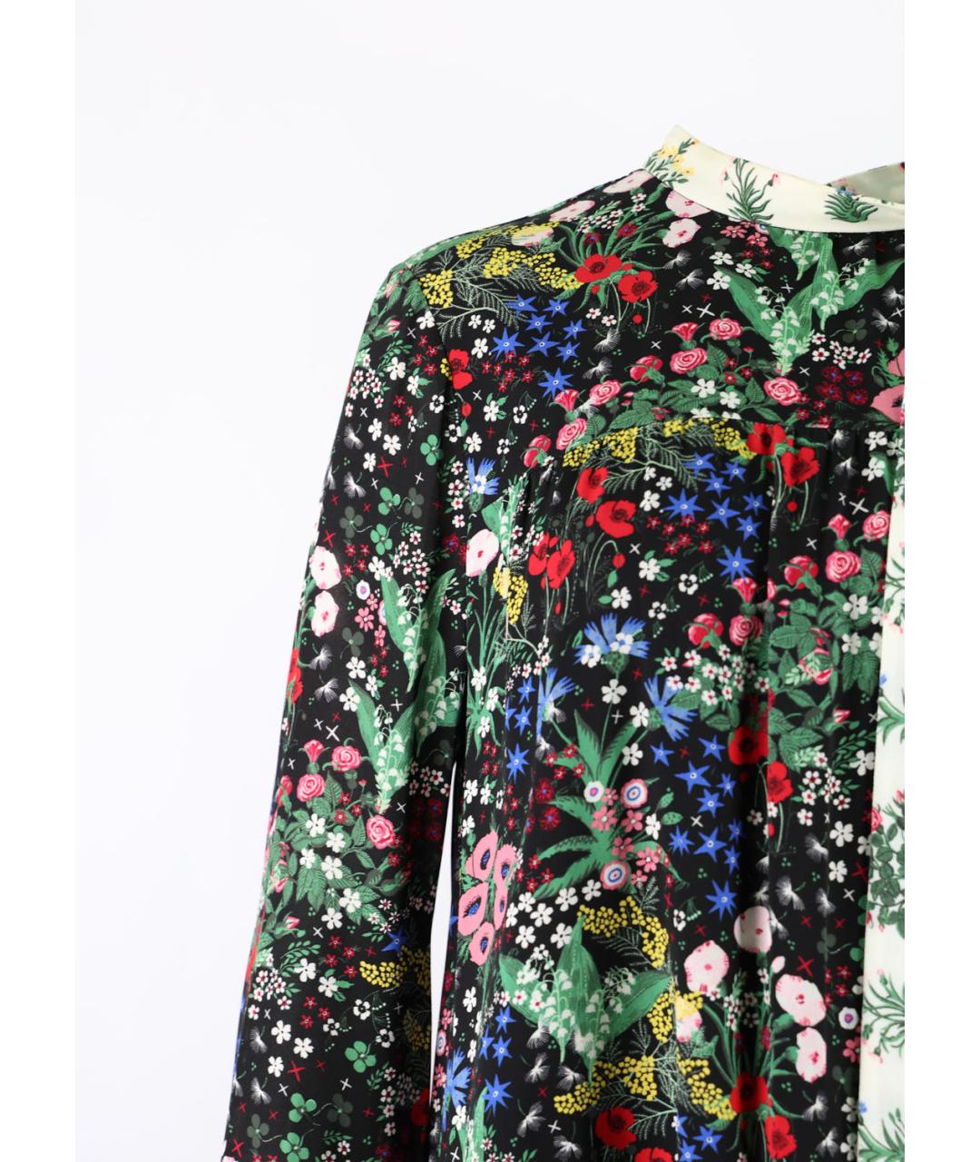 VALENTINO Черное шелковое повседневное платье, фото 2