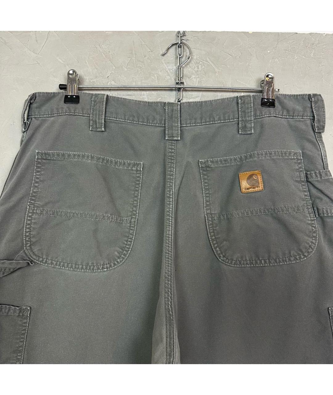 CARHARTT Серые хлопковые повседневные брюки, фото 3