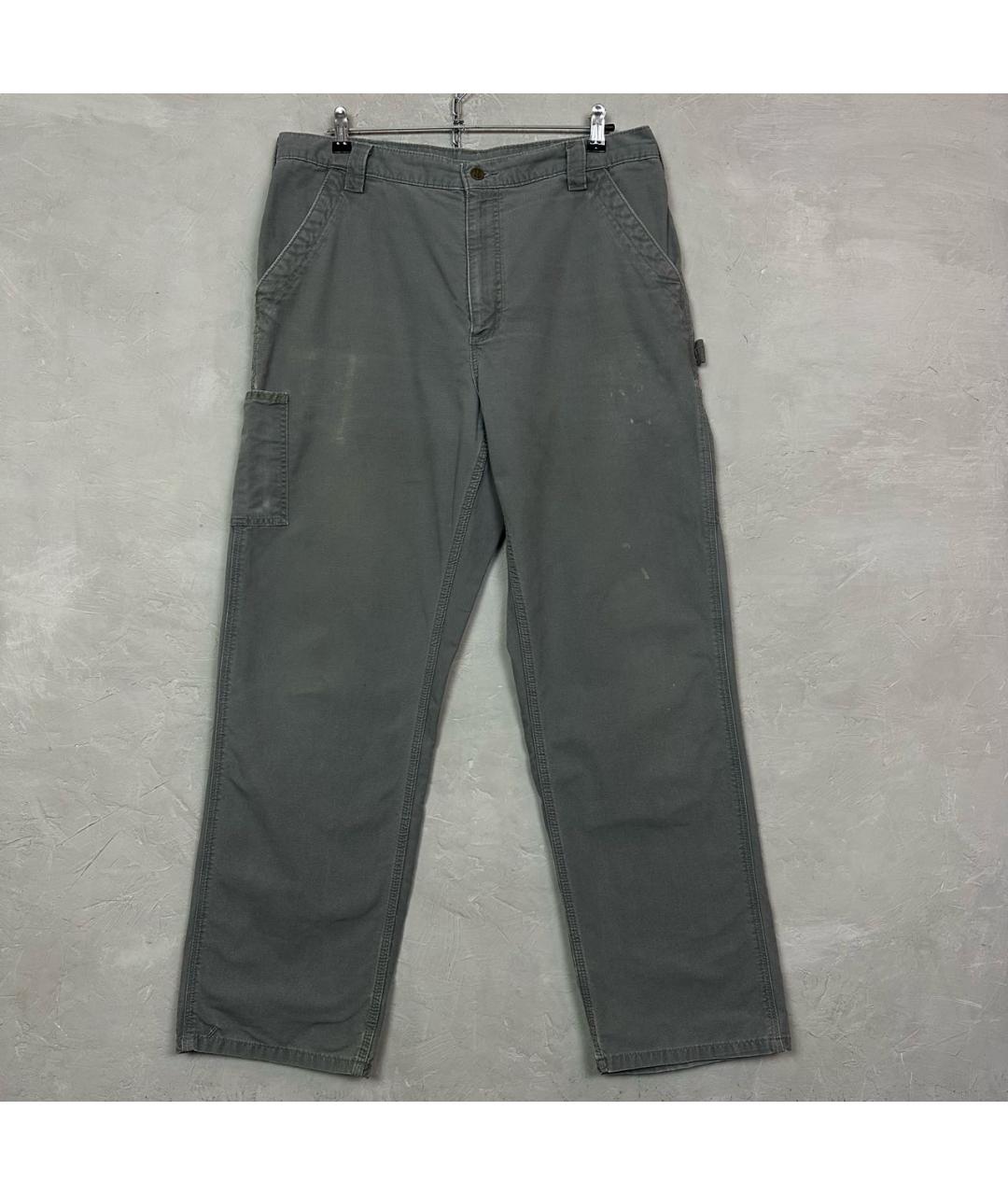 CARHARTT Серые хлопковые повседневные брюки, фото 8