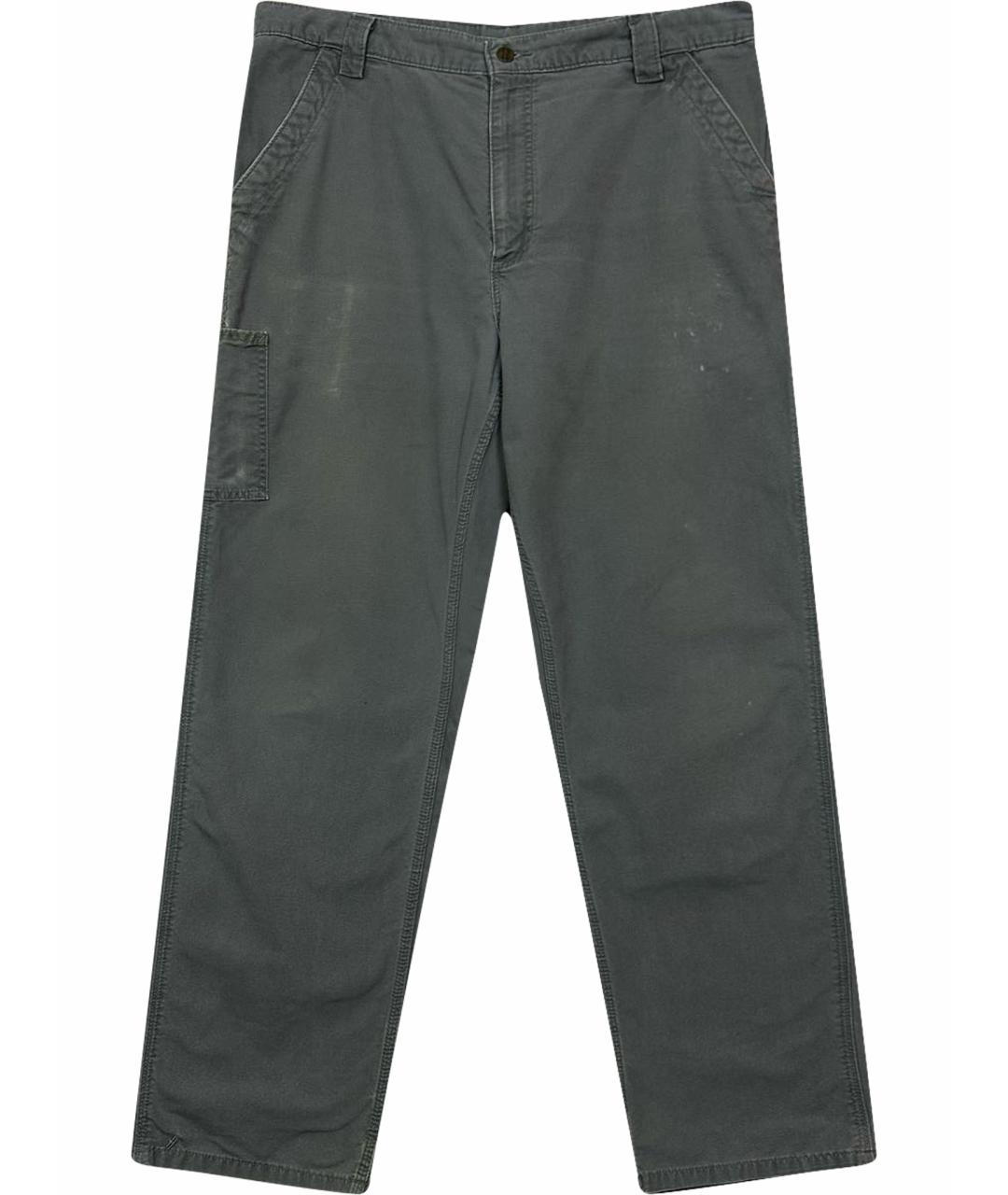 CARHARTT Серые хлопковые повседневные брюки, фото 1
