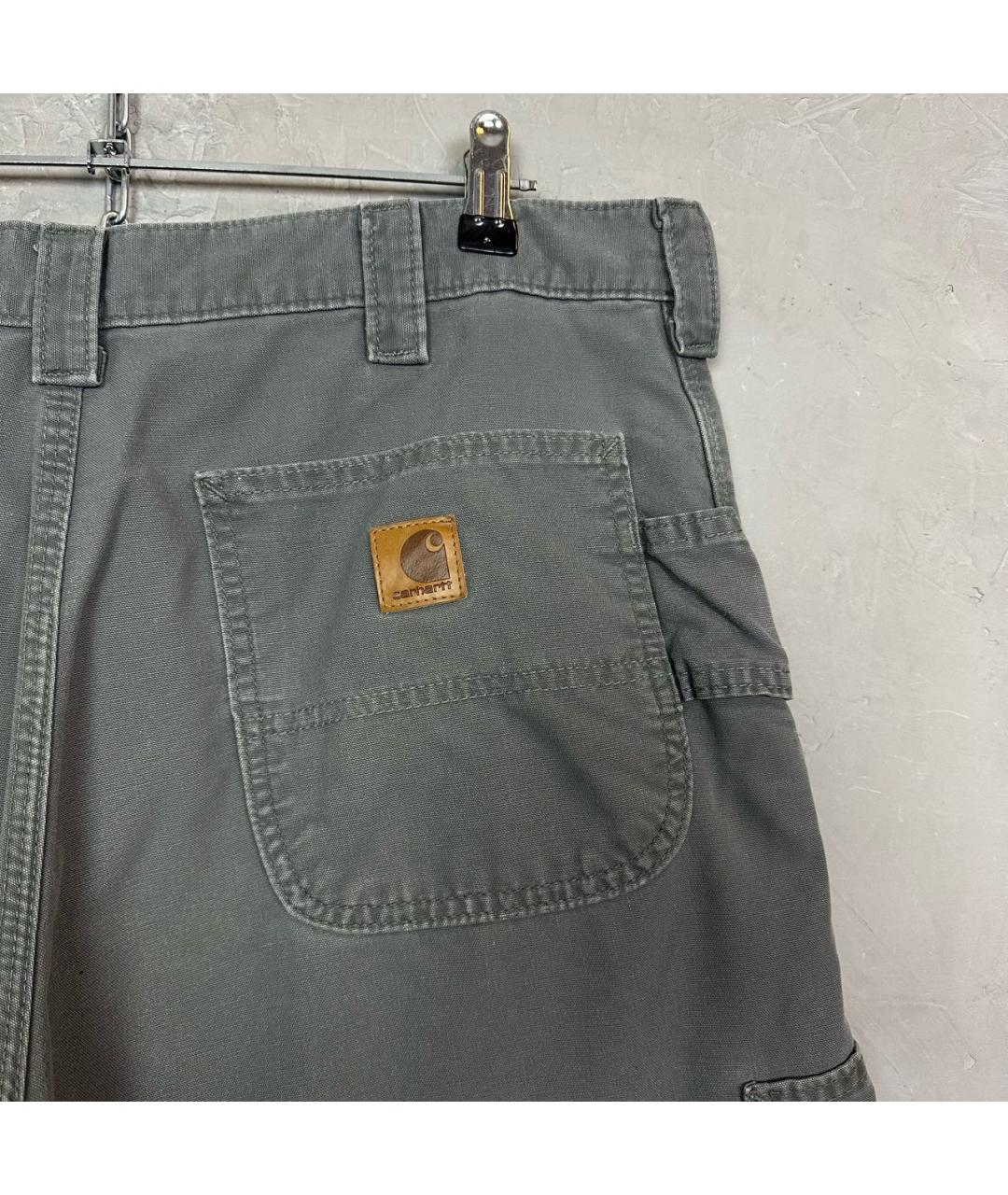 CARHARTT Серые хлопковые повседневные брюки, фото 4