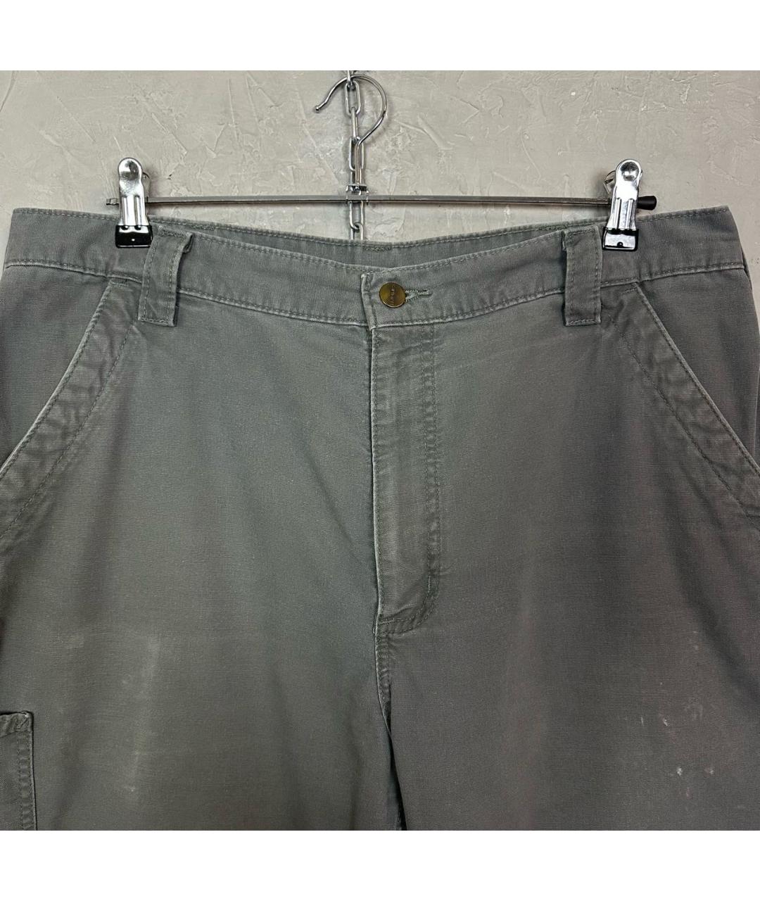 CARHARTT Серые хлопковые повседневные брюки, фото 5