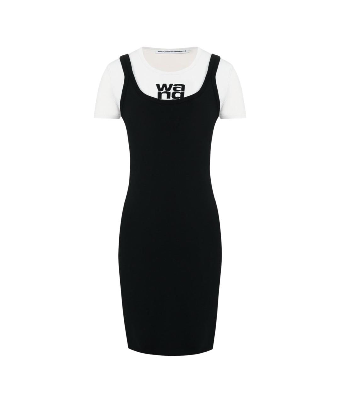 ALEXANDER WANG Черное полиэстеровое повседневное платье, фото 1