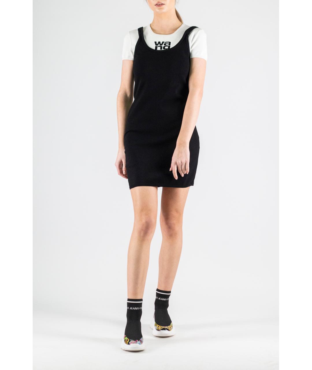 ALEXANDER WANG Черное полиэстеровое повседневное платье, фото 2