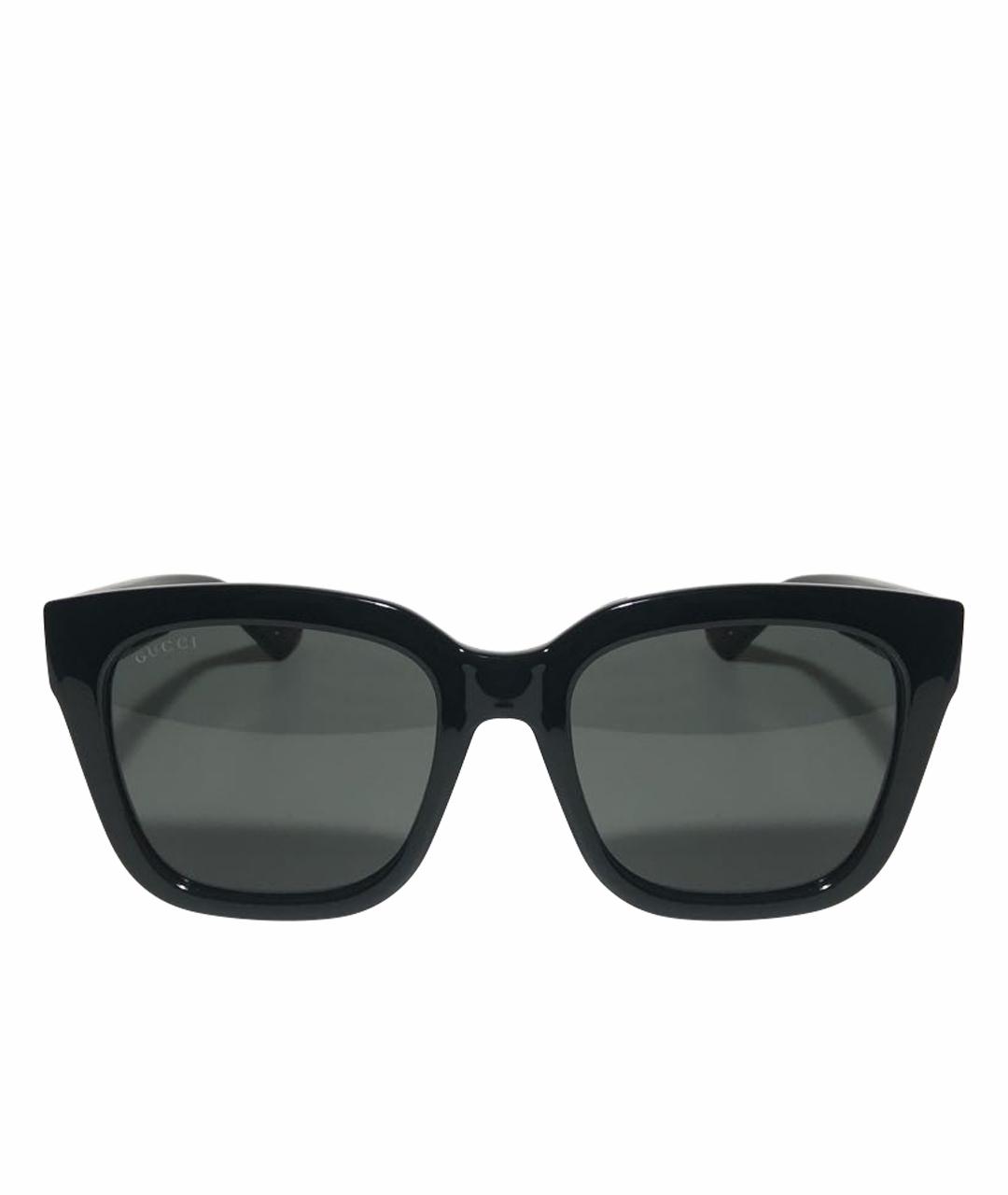 GUCCI Черные пластиковые солнцезащитные очки, фото 1