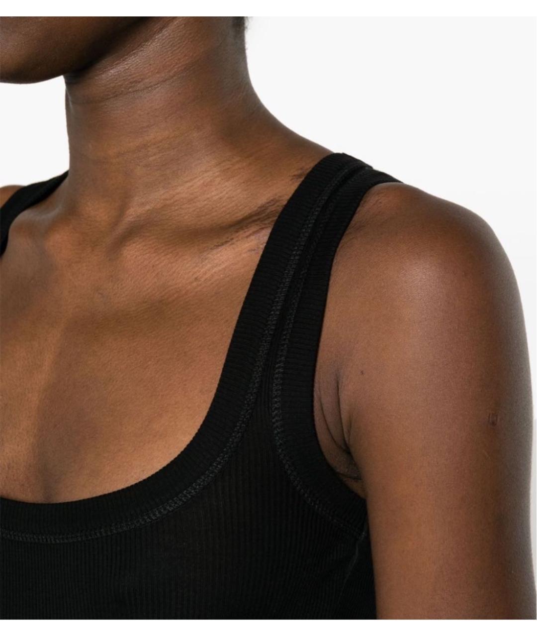 JACQUEMUS Черная хлопковая майка, фото 5