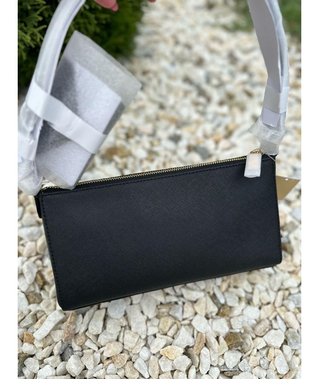 MICHAEL KORS Черная кожаная сумка с короткими ручками, фото 7
