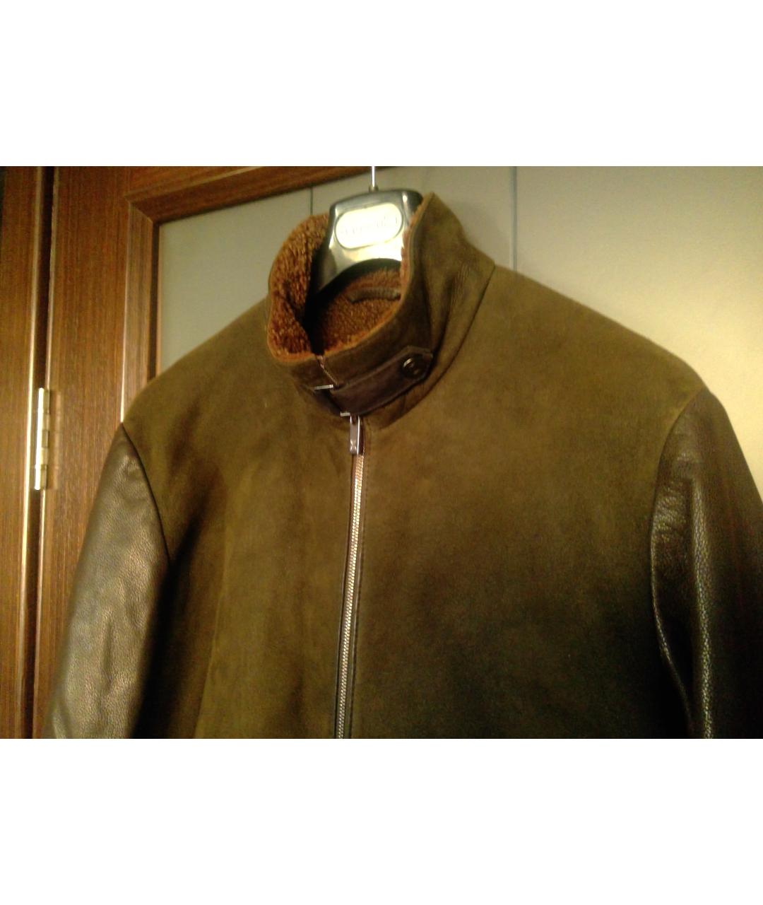 ZEGNA Коричневая замшевая дубленка/шуба, фото 3