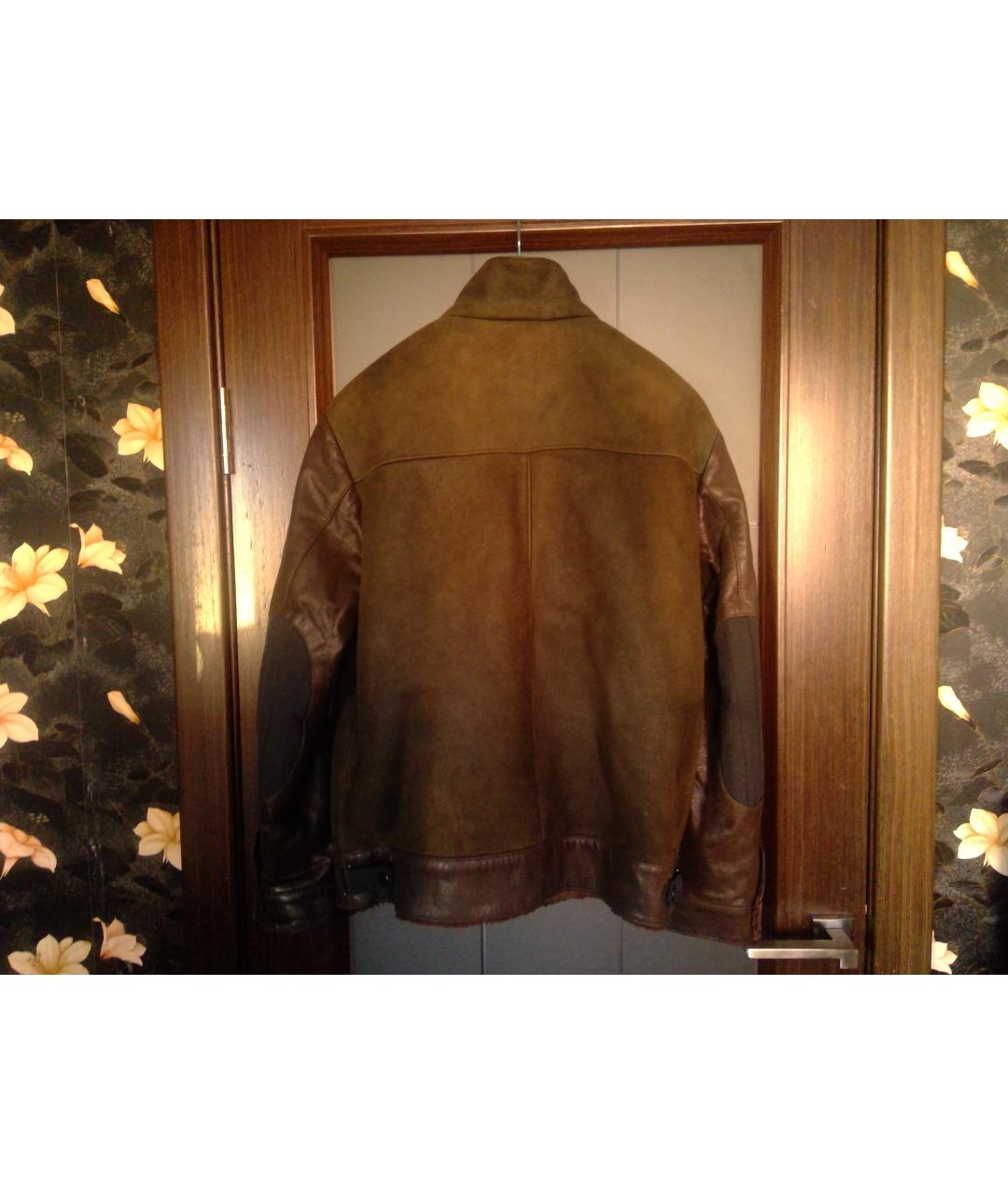 ZEGNA Коричневая замшевая дубленка/шуба, фото 2