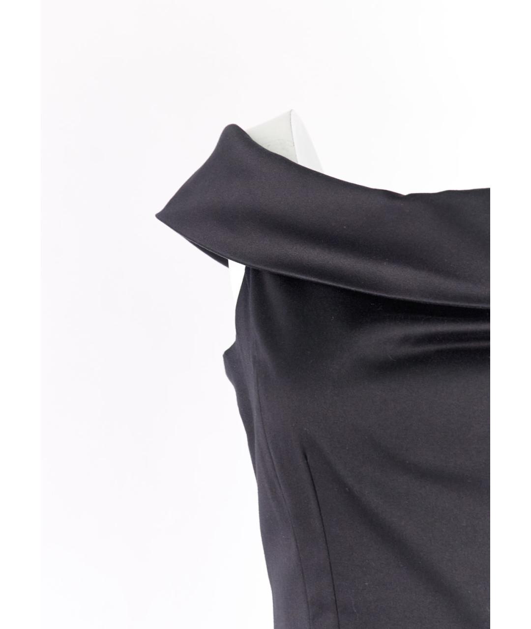 NINA RICCI Черное хлопковое коктейльное платье, фото 2