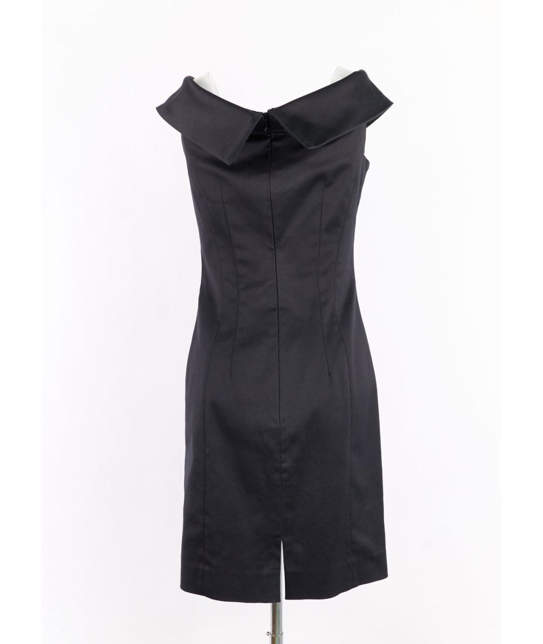 NINA RICCI Черное хлопковое коктейльное платье, фото 5