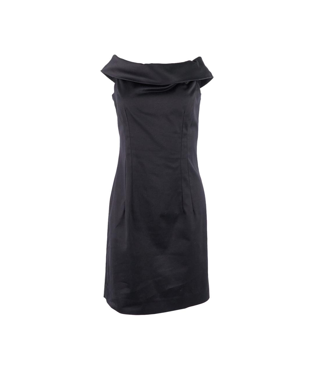 NINA RICCI Черное хлопковое коктейльное платье, фото 1