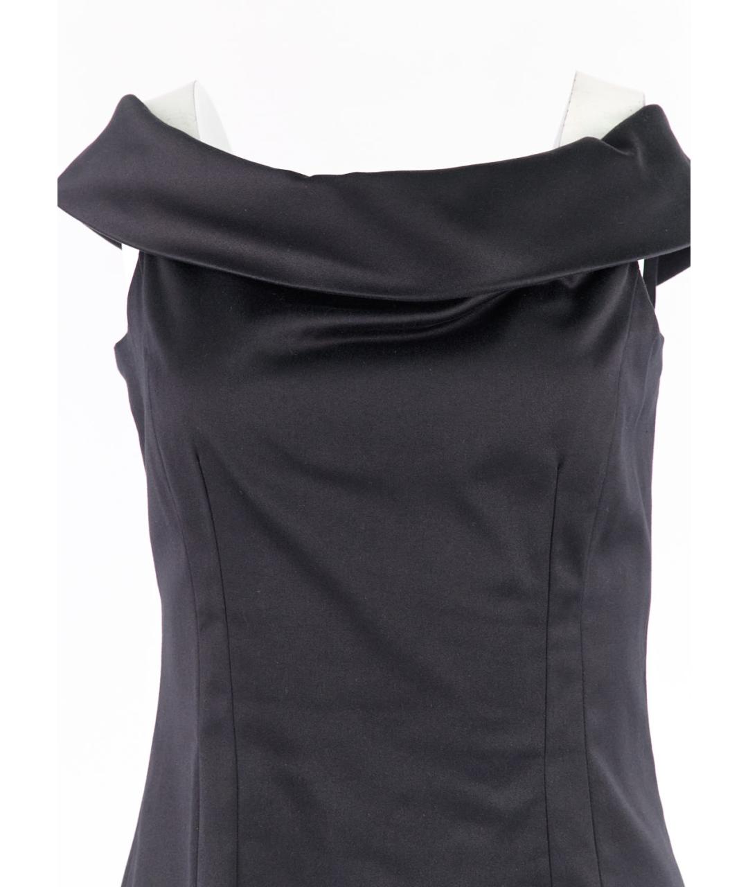 NINA RICCI Черное хлопковое коктейльное платье, фото 3