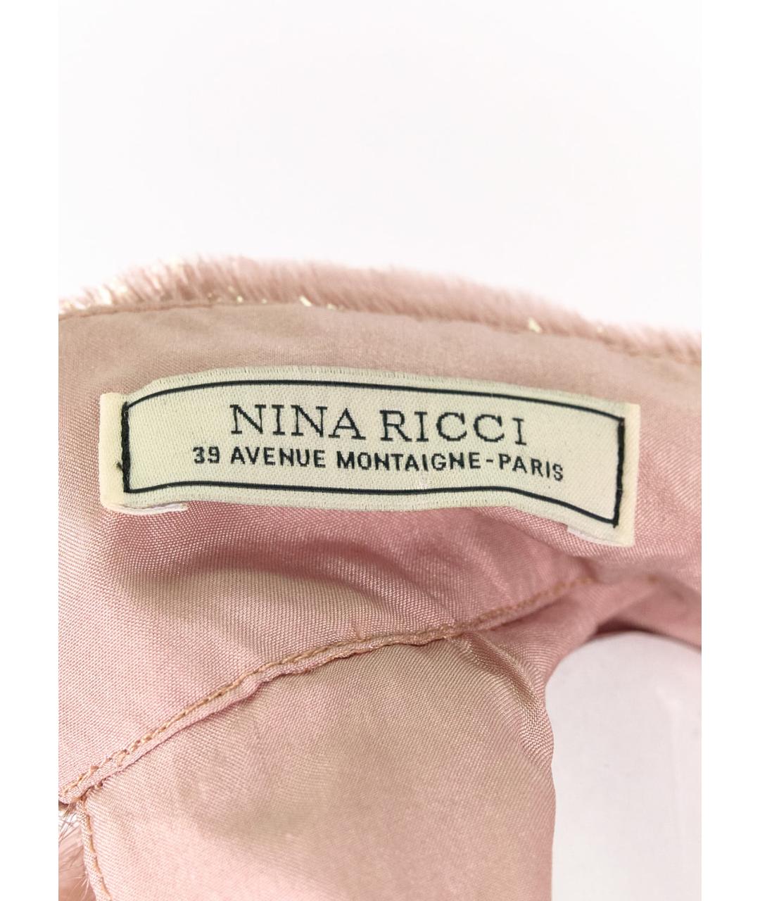 NINA RICCI Розовое полиамидовое повседневное платье, фото 4