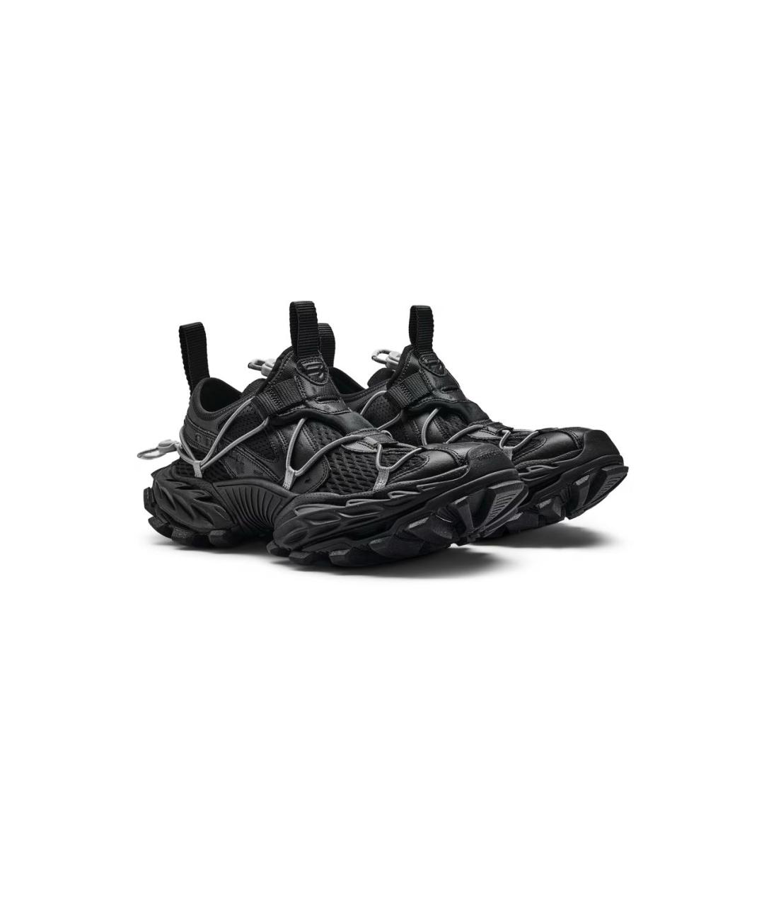 BALENCIAGA Черные низкие кроссовки / кеды, фото 2