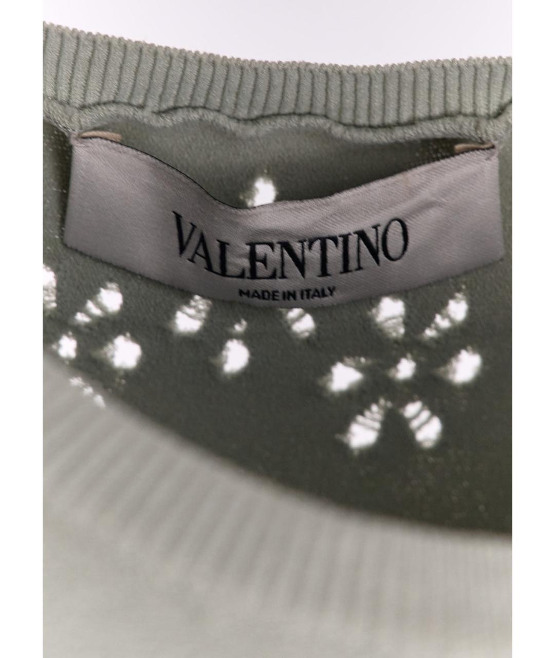VALENTINO Зеленые вискозное повседневное платье, фото 4