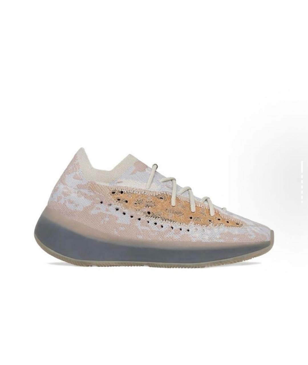 ADIDAS YEEZY Серые текстильные низкие кроссовки / кеды, фото 6