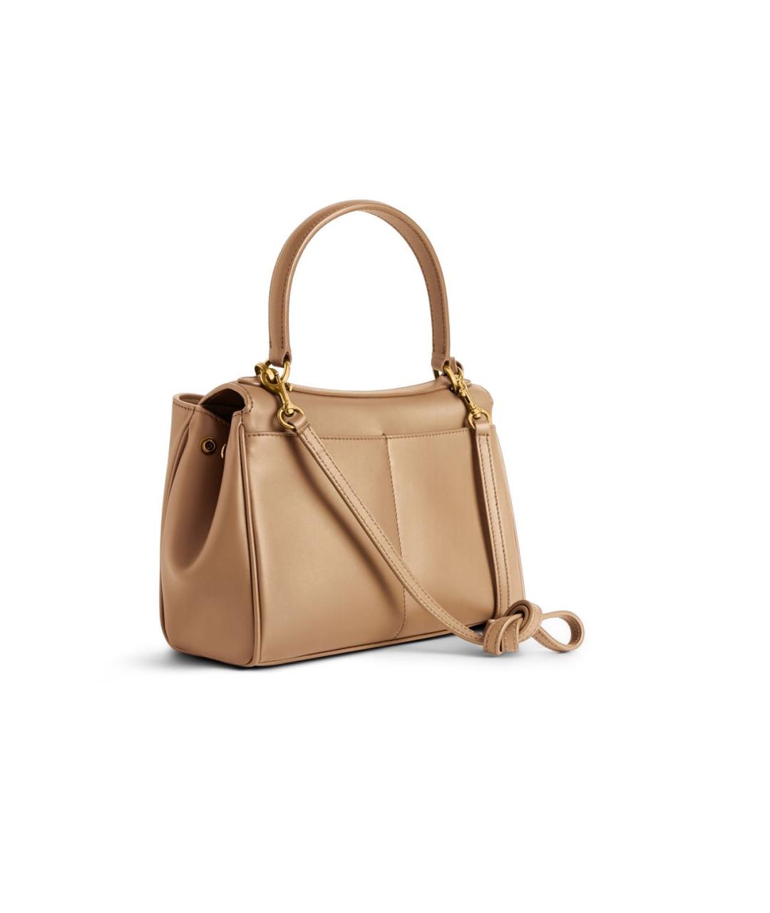 BALENCIAGA Бежевая кожаная сумка тоут, фото 3