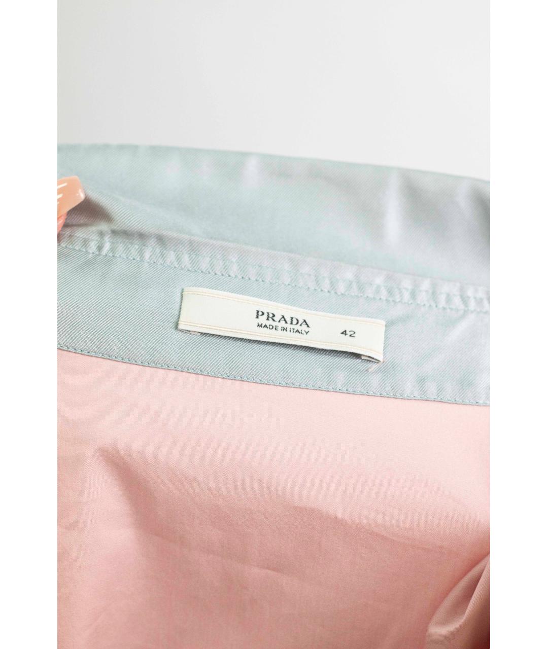 PRADA Розовая хлопковая рубашка, фото 5