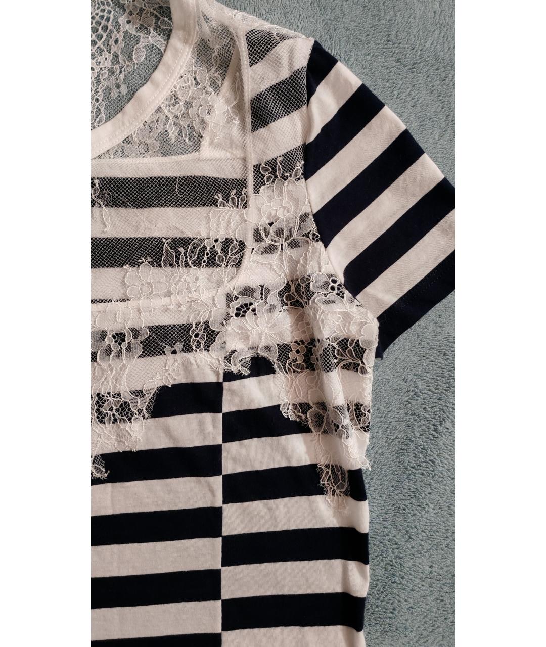 ERMANNO SCERVINO Мульти хлопковая футболка, фото 4