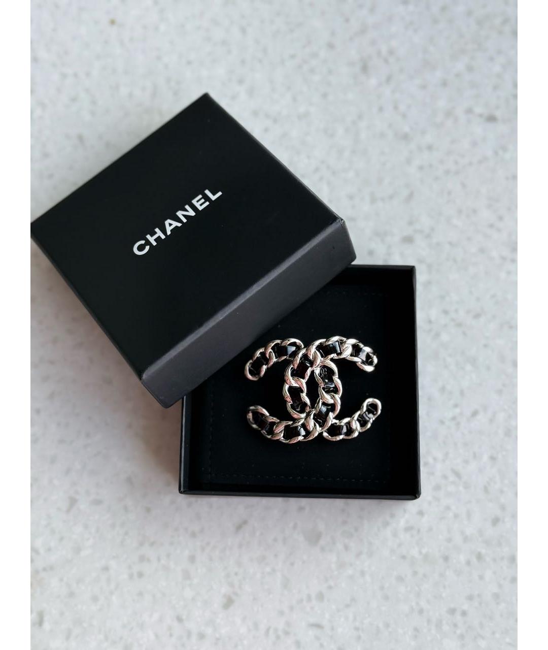 CHANEL Серебряная металлическая булавка / брошь, фото 5
