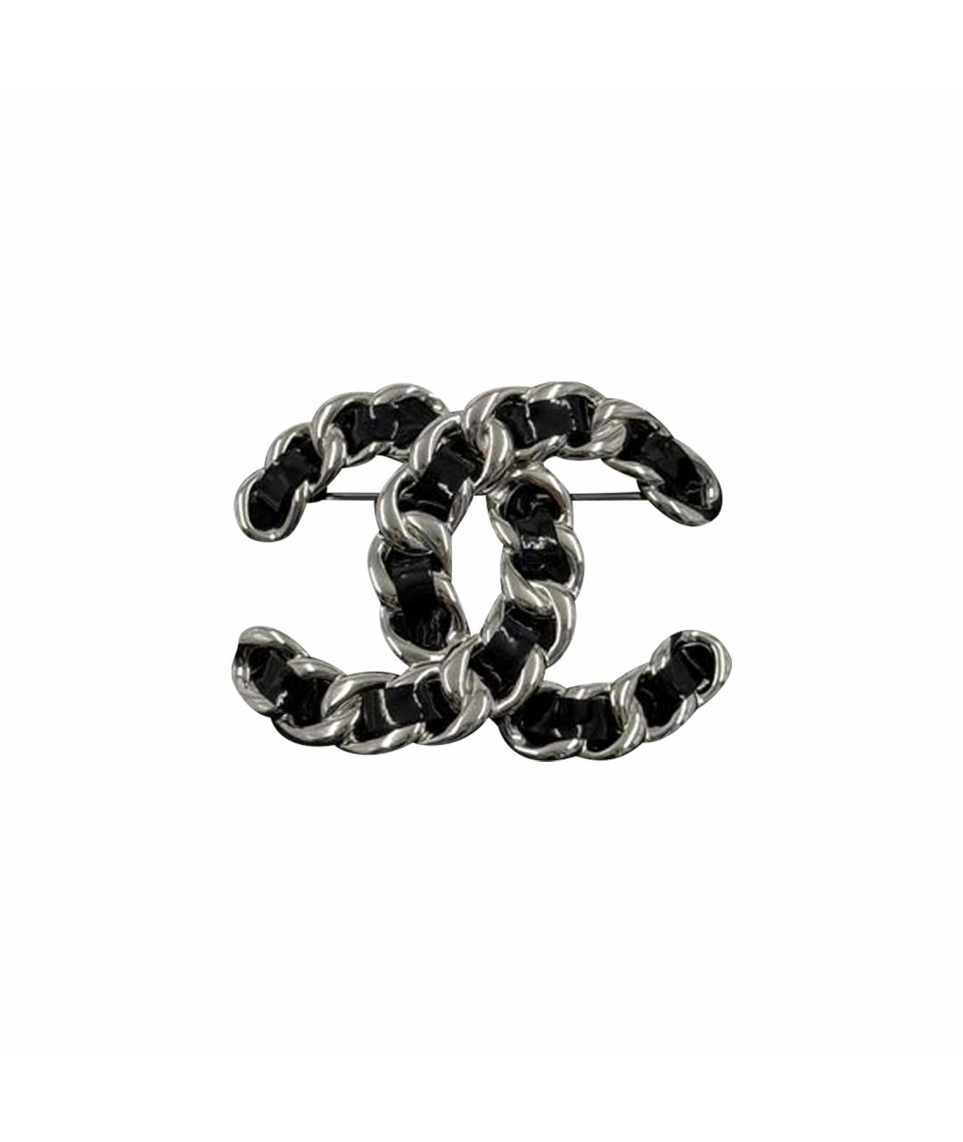 CHANEL Серебряная металлическая булавка / брошь, фото 1