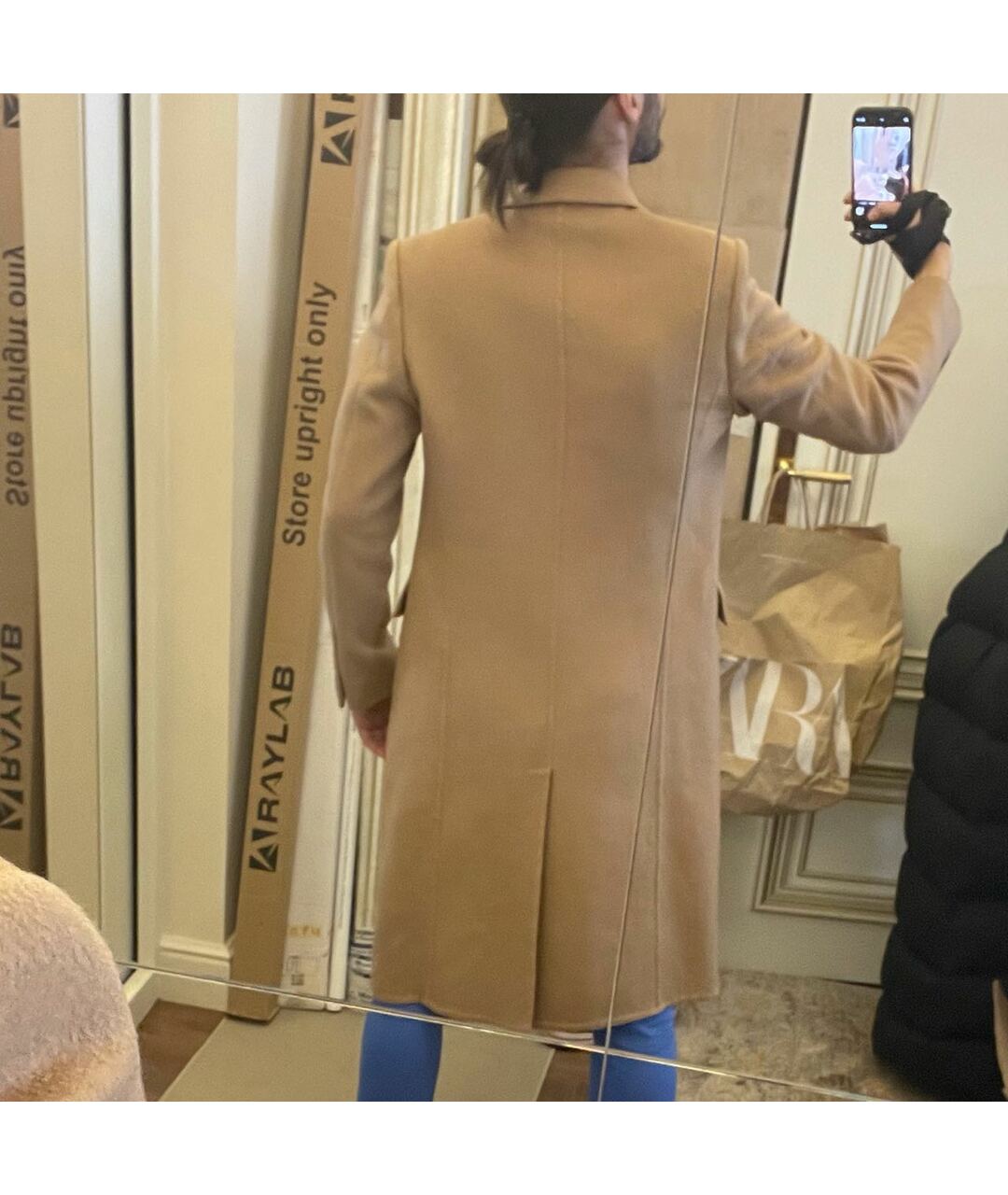 BURBERRY LONDON Бежевое кашемировое пальто, фото 5