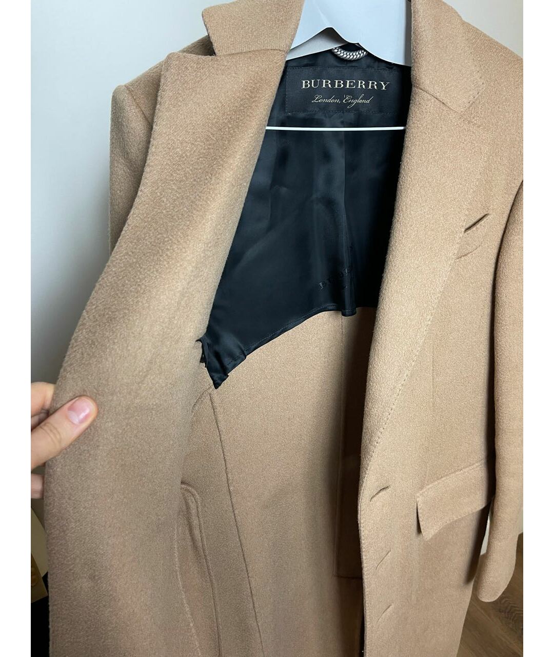 BURBERRY LONDON Бежевое кашемировое пальто, фото 4