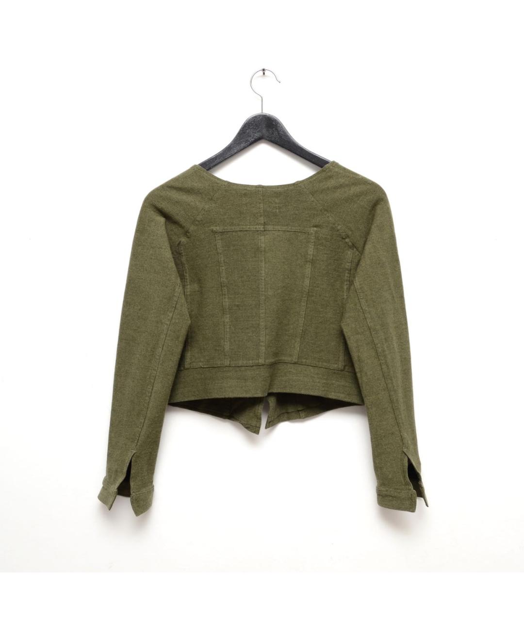 STUSSY Хаки хлопко-эластановый кардиган, фото 4