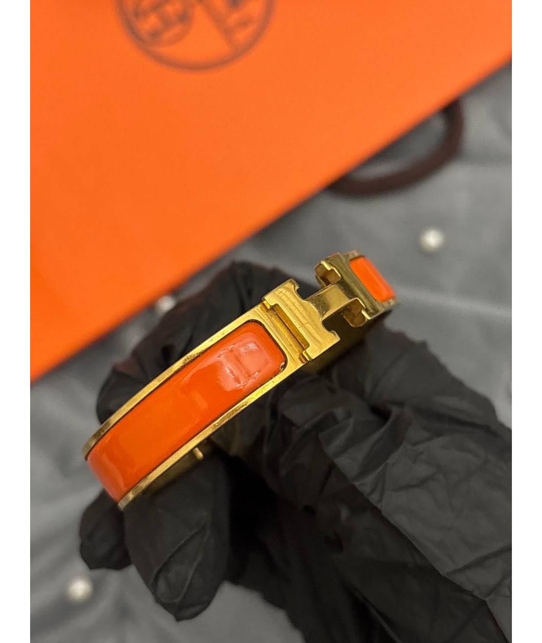 HERMES Оранжевый браслет, фото 3