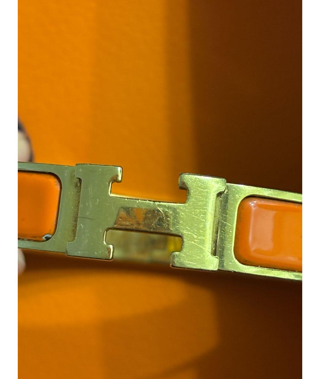 HERMES Оранжевый браслет, фото 6