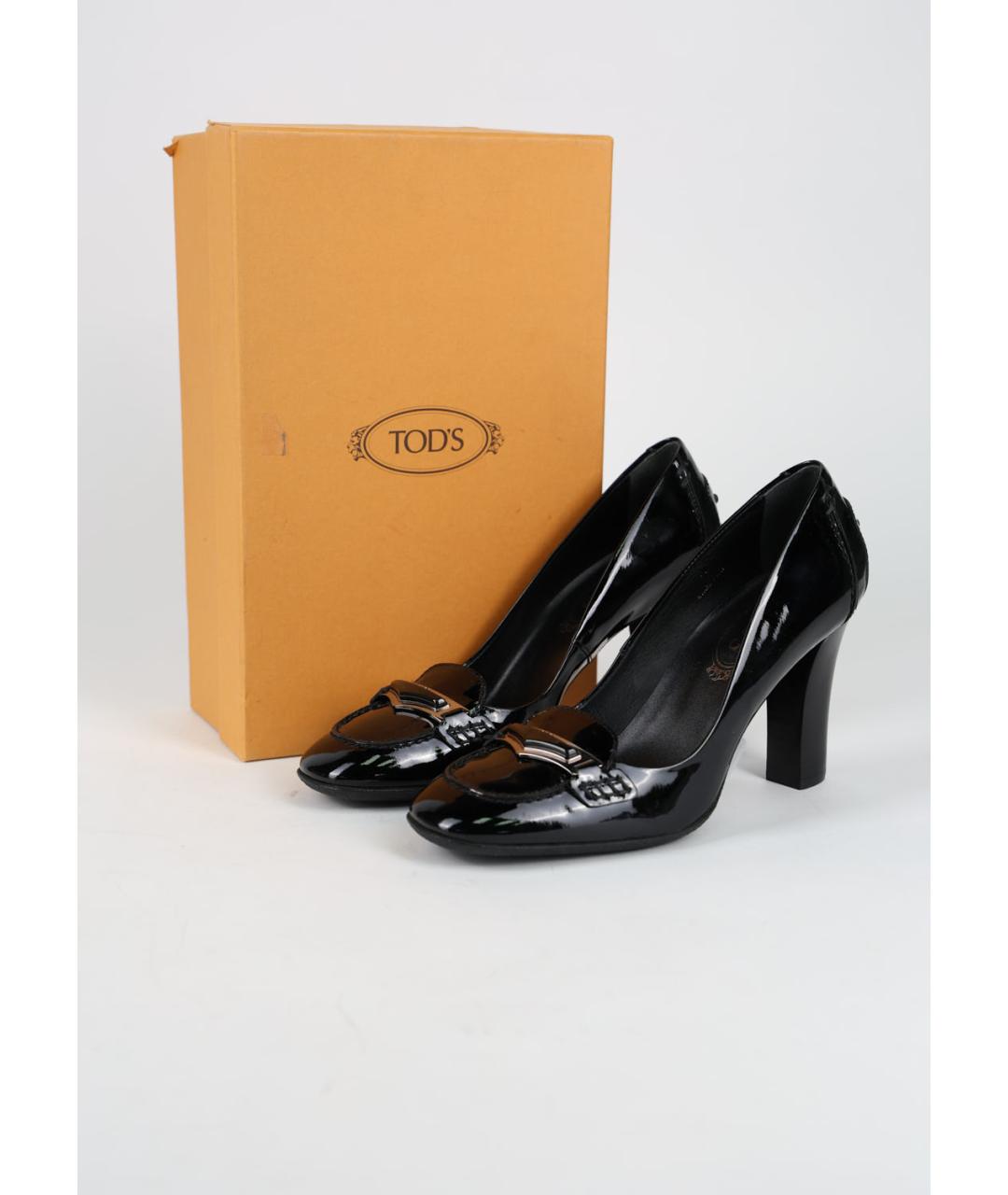 TOD'S Черные туфли из лакированной кожи, фото 6