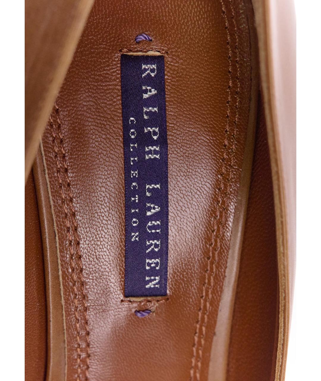 RALPH LAUREN COLLECTION Коричневые кожаные туфли, фото 5