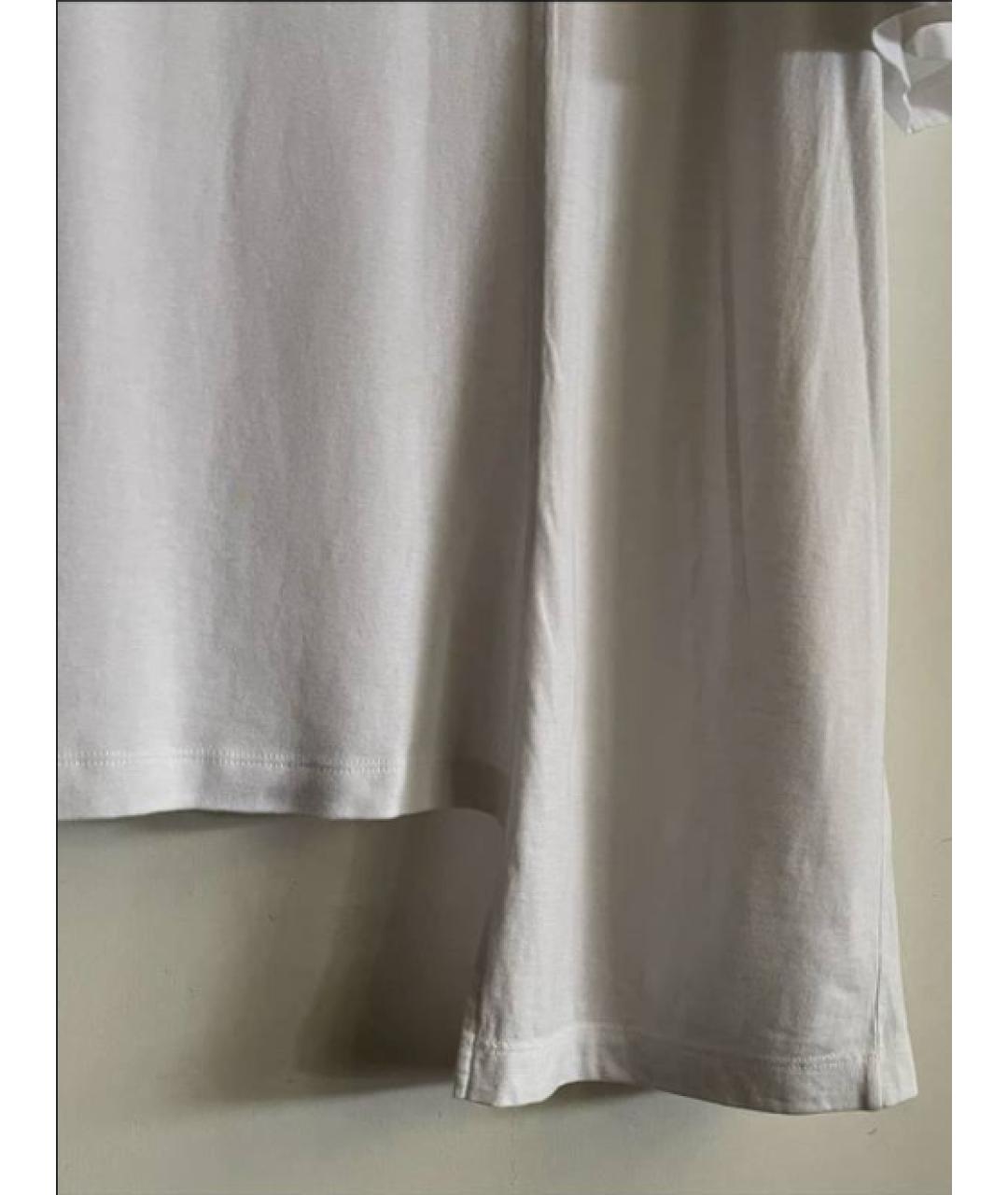 MAISON MARGIELA Белая хлопковая футболка, фото 4