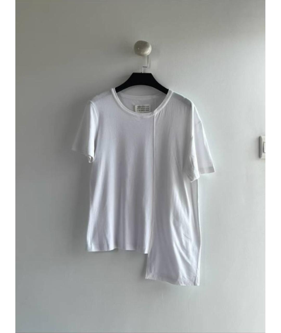 MAISON MARGIELA Белая хлопковая футболка, фото 6